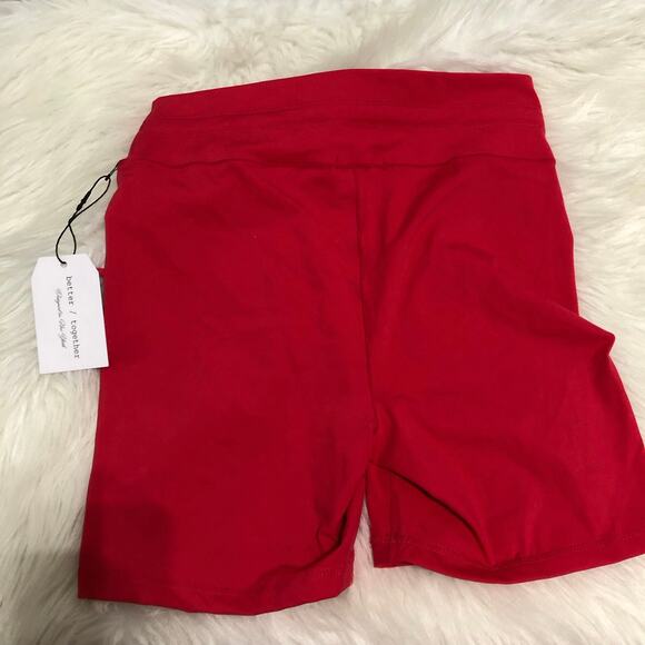 Better/ Together Womens Bike Short Size‎ Large Pink Elastic Waist Drawstring NWT - Picture 3 of 9